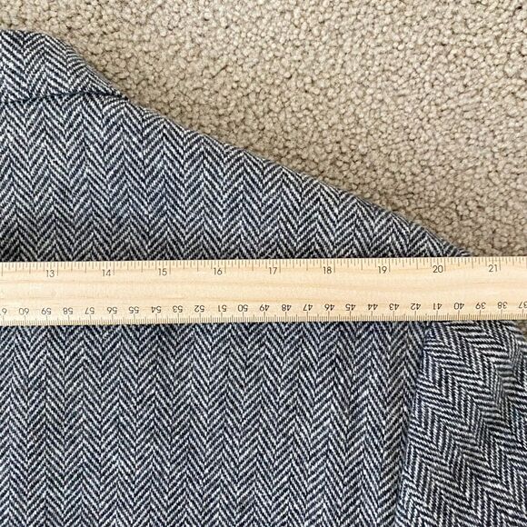John Alexander Men’s Gray Tweed Herringbone Wool Sport Coat Blazer Jacket 46R - Picture 10 of 13